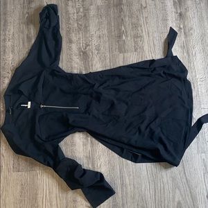 Short Express black zipper dress